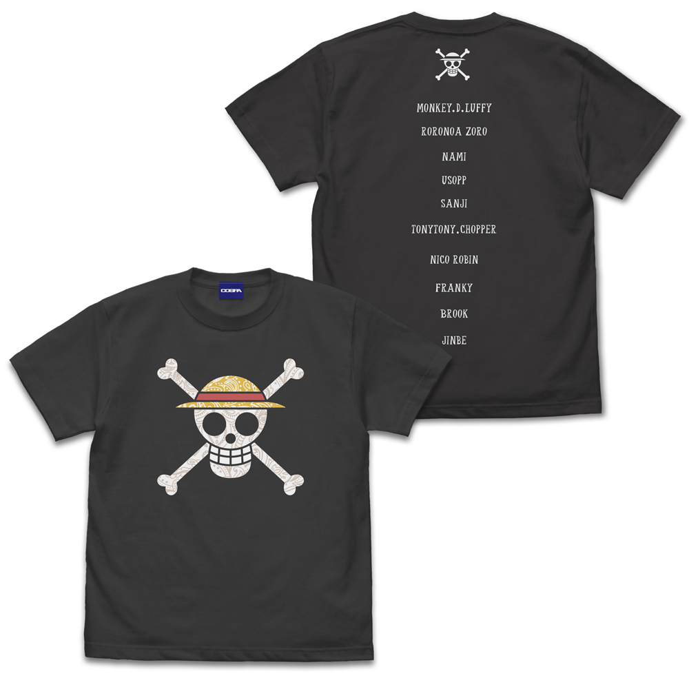 麦わらの一味 海賊旗 ﾍﾟｲｽﾞﾘｰ Tｼｬﾂ/SUMI COSPA 091426