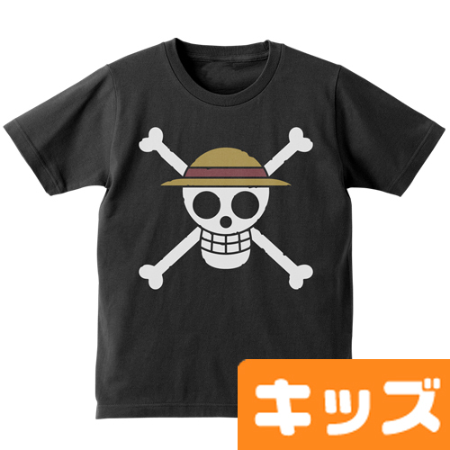 麦わらの一味ｷｯｽﾞTｼｬﾂ/BLACK COSPA 091426