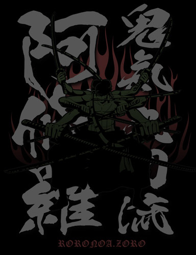 鬼気 九刀流 阿修羅Tｼｬﾂ/BLACK COSPA 091426