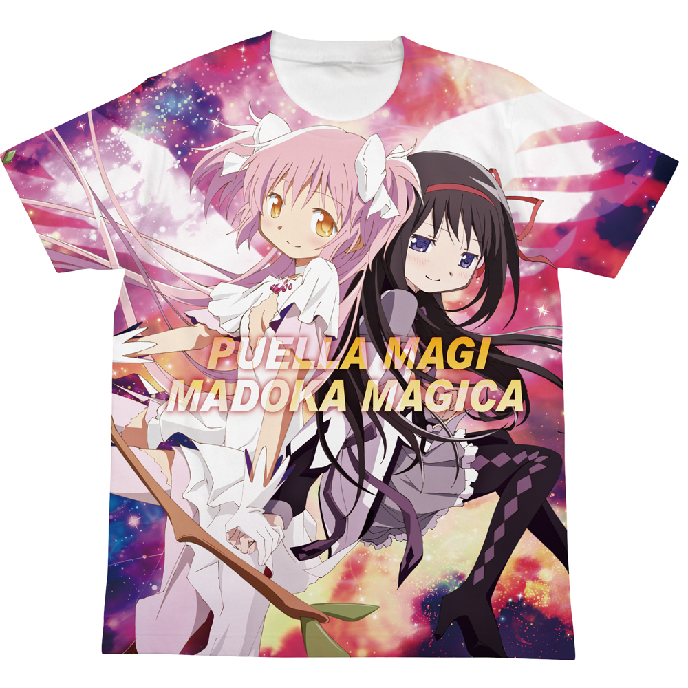 まどか&ほむら ﾌﾙｸﾞﾗﾌｨｯｸTｼｬﾂ/WHITE COSPA 091426