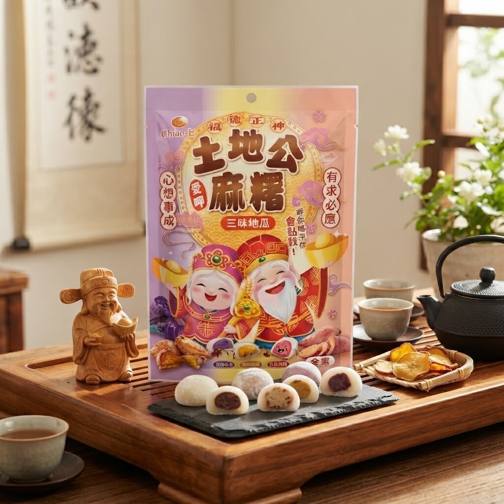 土地公麻糬 三色地瓜口味 150g