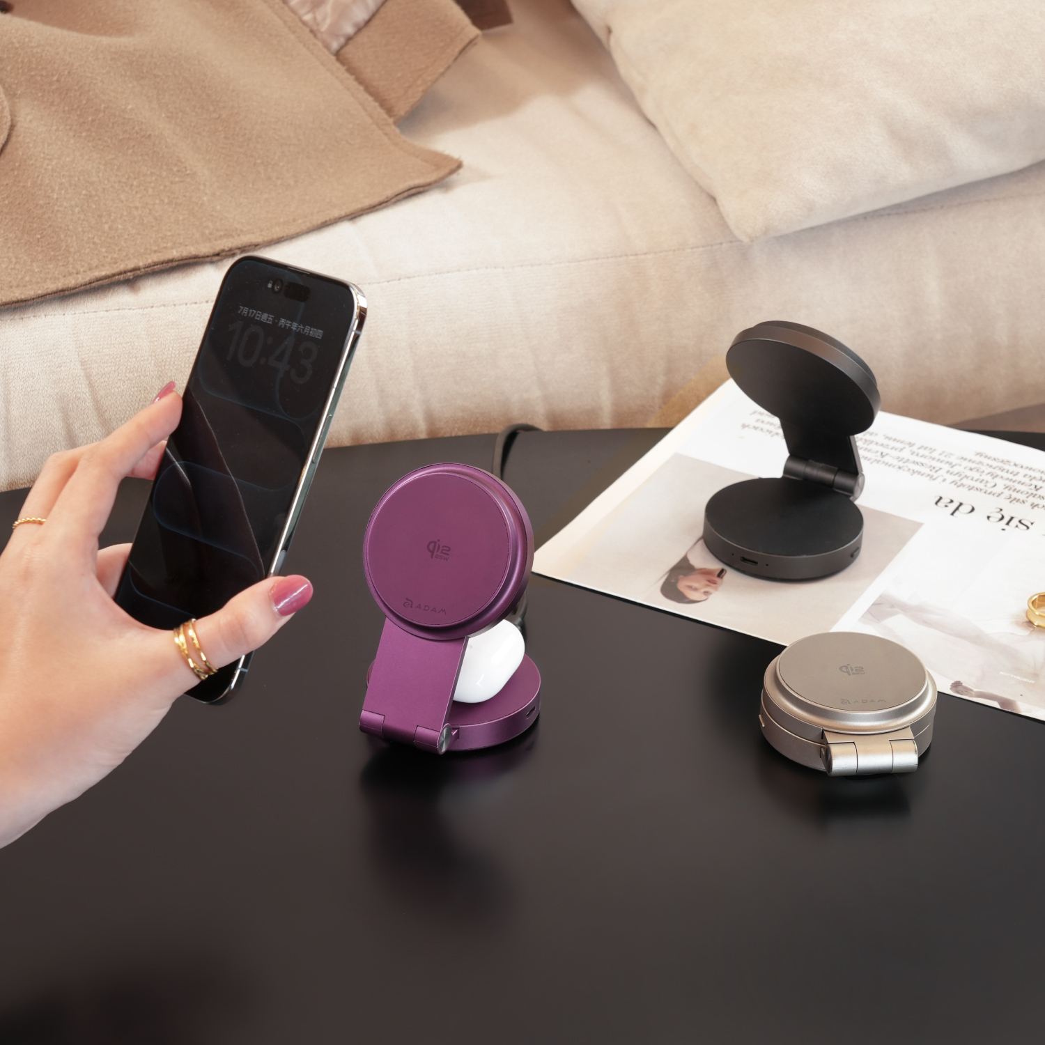 [PRE-ORDER] MAG 4 Nano Qi2 25W 4-in-1 Suction Charging Stand