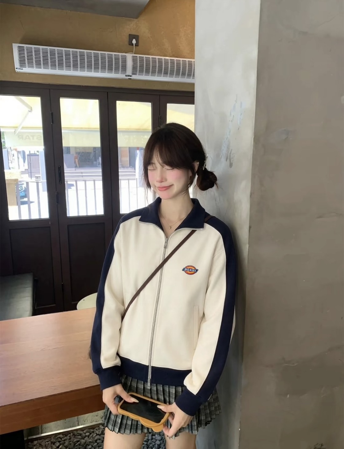 【逢甲FUZZY】DICKIES 美式 撞色拼接 立領 拉鍊外套 男女 五色