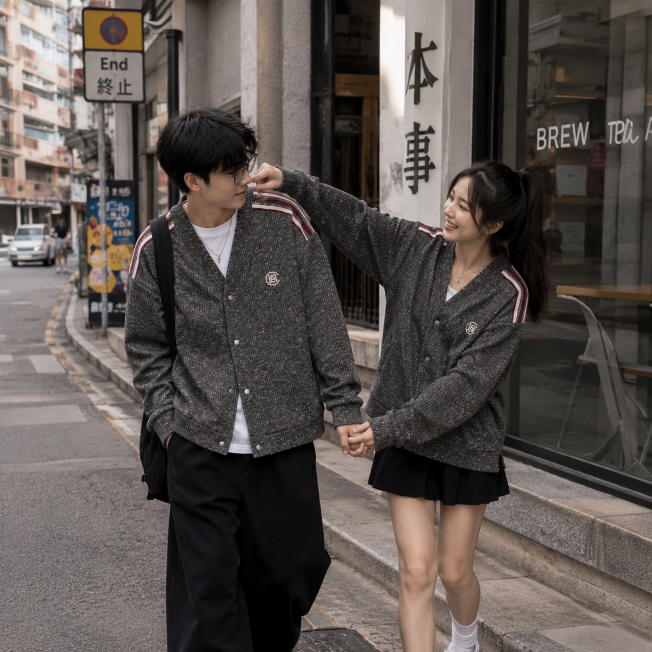 NICEDAY 服飾 代購 CLOT x CLOTEE 凝結集團 外套 老錢風 復古 灰 黑 藍 秋冬 線條 外搭 秋天