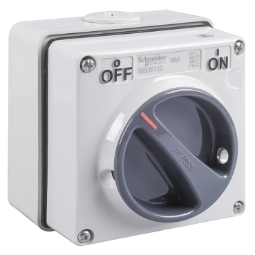 R131 Schneider S56單/雙/三極單控明裝開關掣 (灰色) IP66