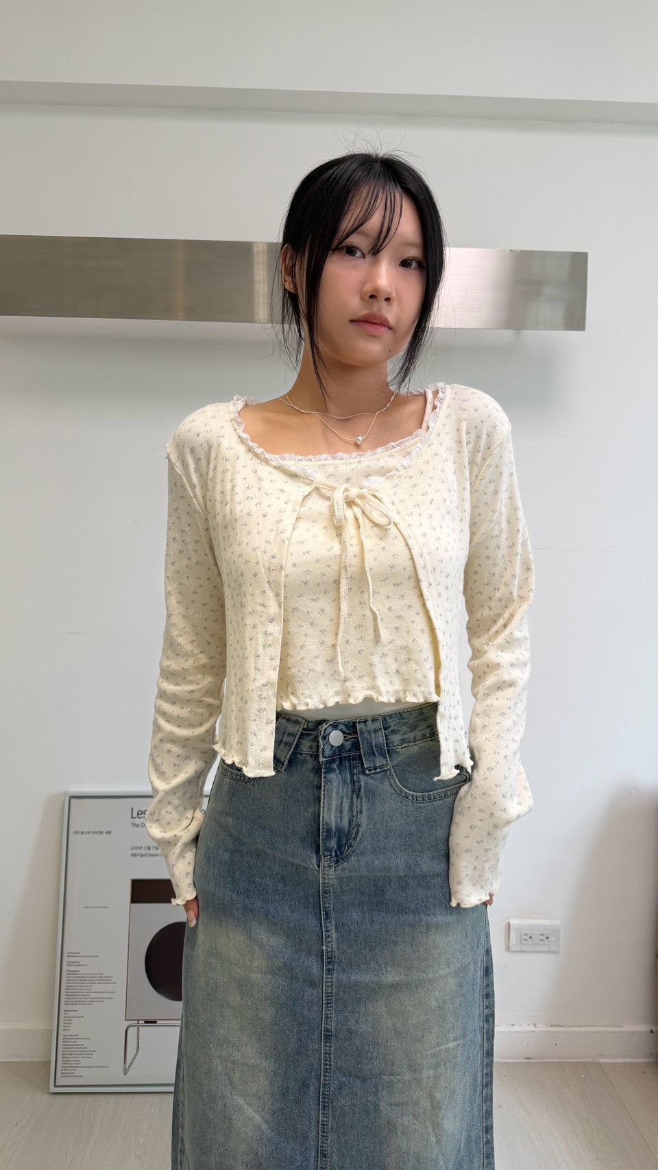 碎花綁帶套裝
