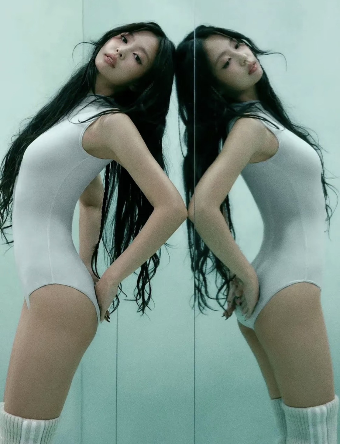 【現貨】Jennie x Adidas Bodysuit 薄透 無袖 連身 連體衣 LD8919 LD8920