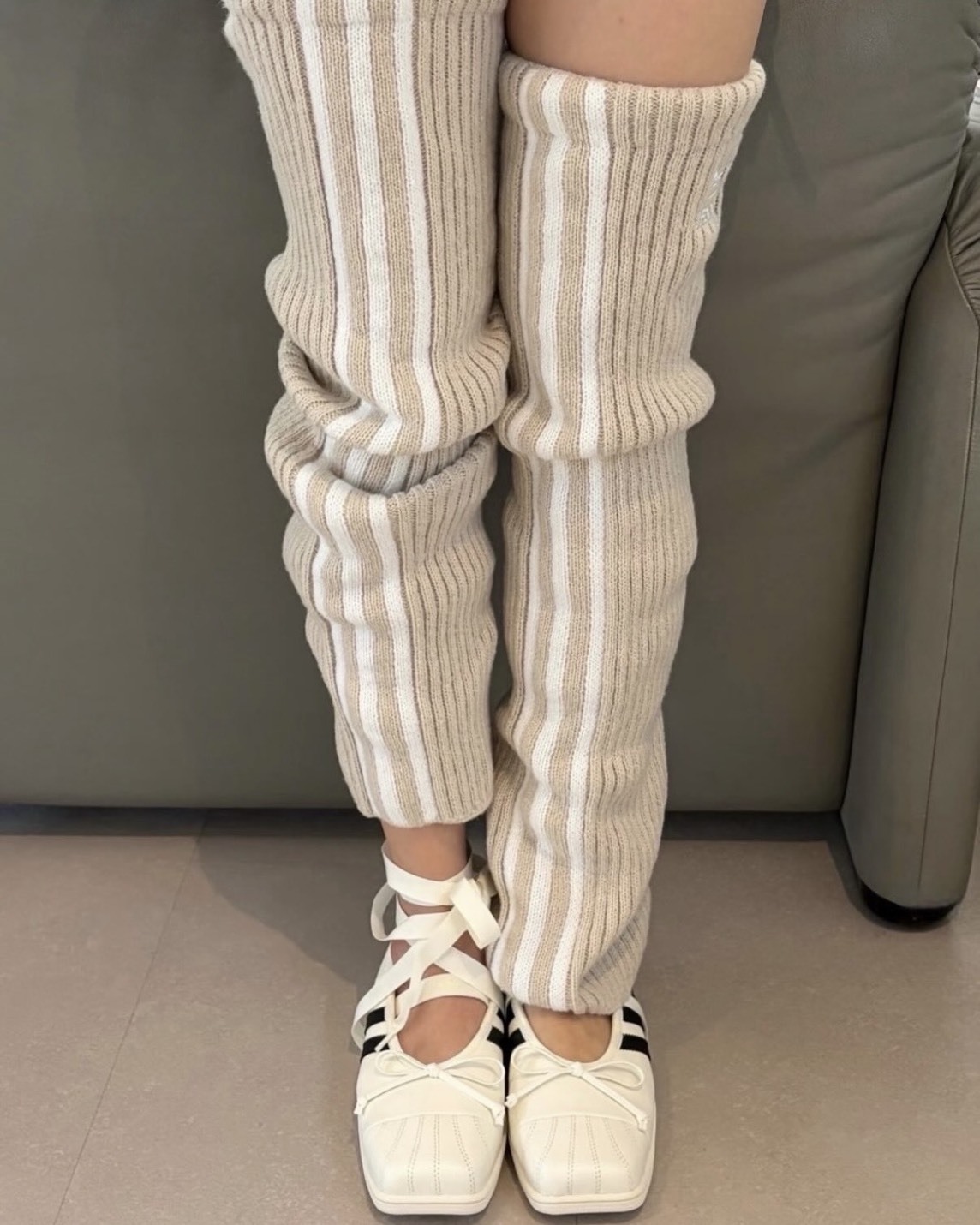 adidas Originals Adiluna Season 2 x Jennie 針織 高筒 腿套