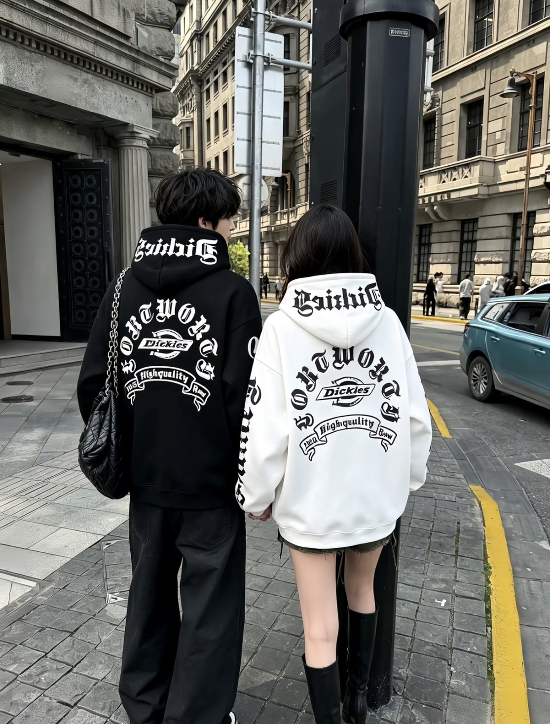 【逢甲FUZZY】DICKIES 美式 復古 街頭 歌德字 寬鬆 連帽外套 男女 4色