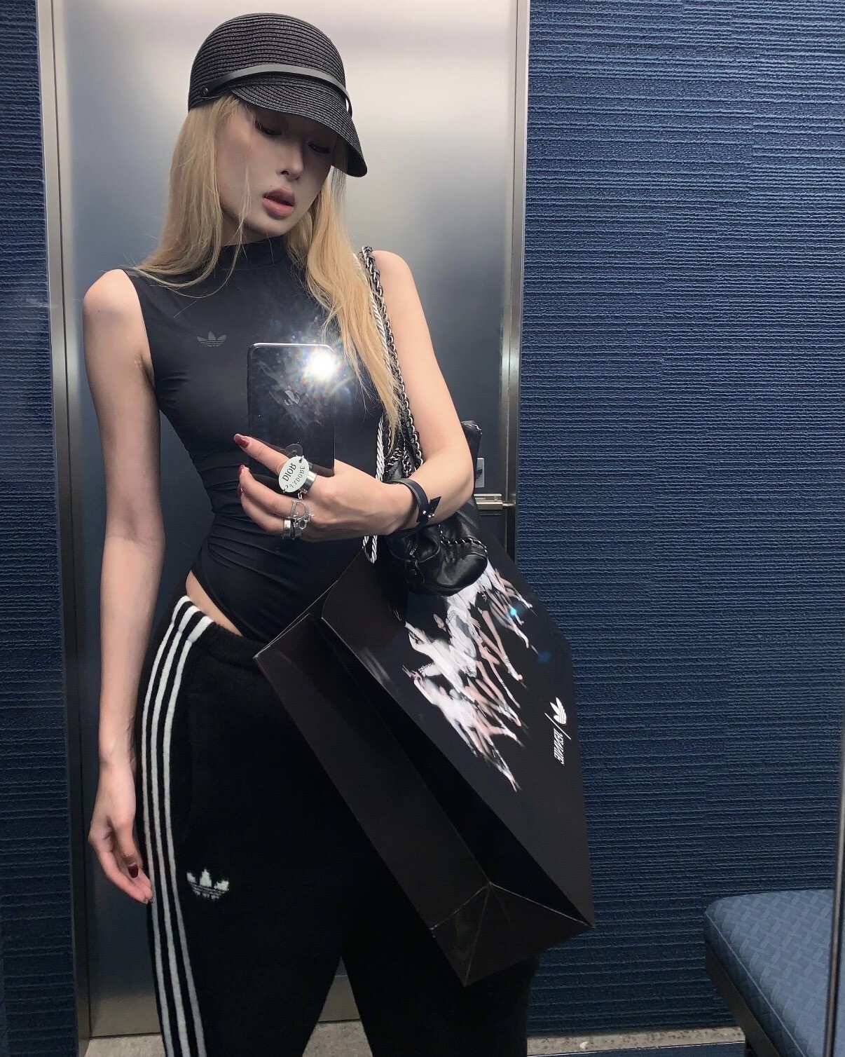 【現貨】Jennie x Adidas Bodysuit 薄透 無袖 連身 連體衣 LD8919 LD8920