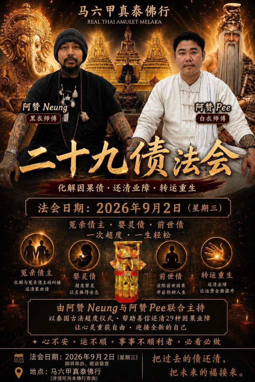 9月2日｜還二十九債法會