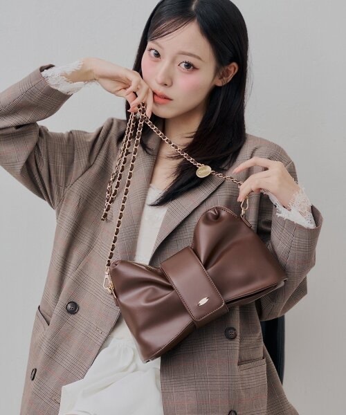 Chico / Ribbon Motif Chain Shoulder Bag