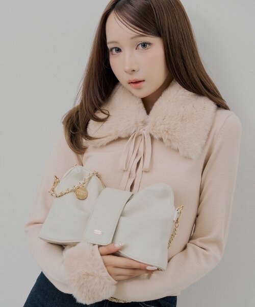 Chico / Ribbon Motif Chain Shoulder Bag