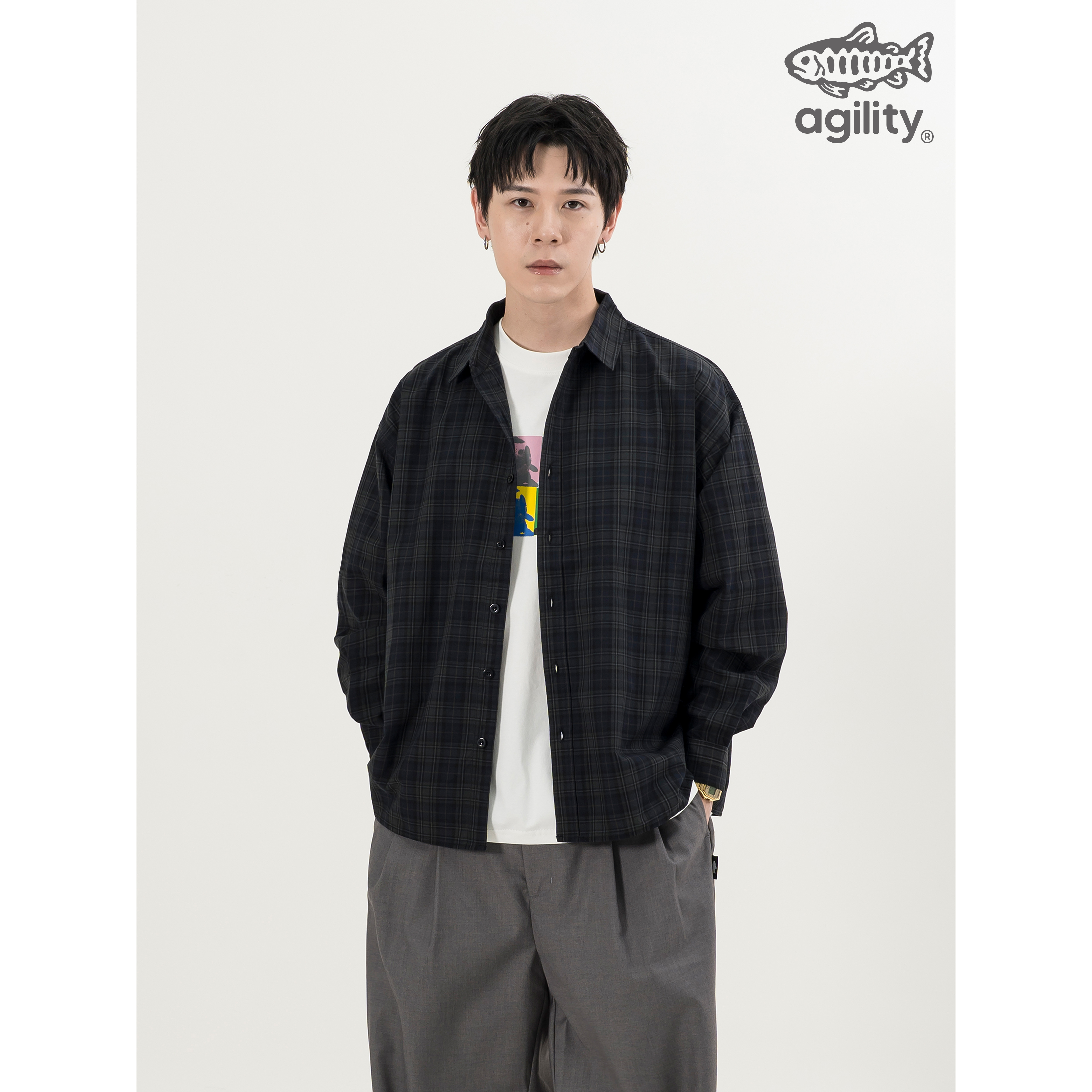 AGILITY Checked Plaid LS Shirts 綠格紋 長袖襯衫 [SH-C02]