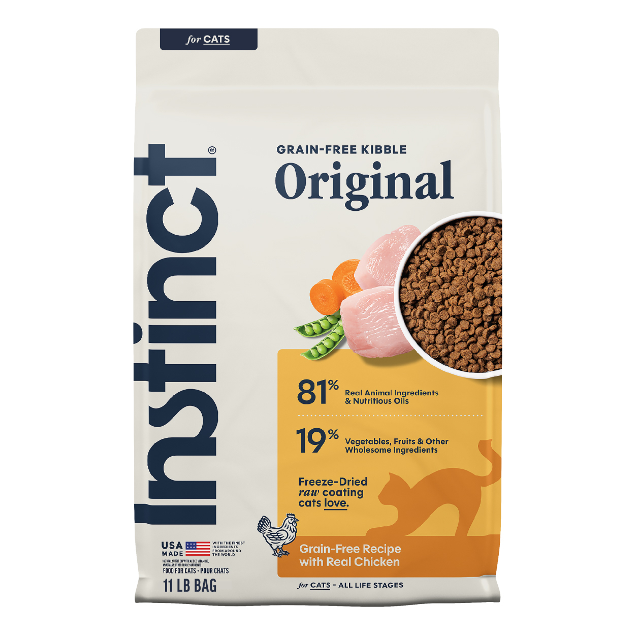 Instinct 本能 Original 經典全貓用乾糧-雞肉味 (11lb)