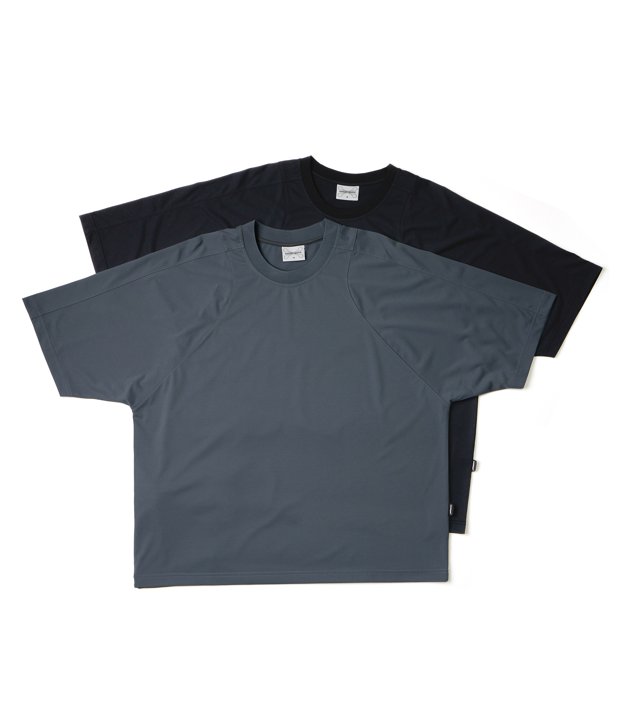 nozzle quiz®｜Essential Kite S/S Tee (Black/Slate Grey)