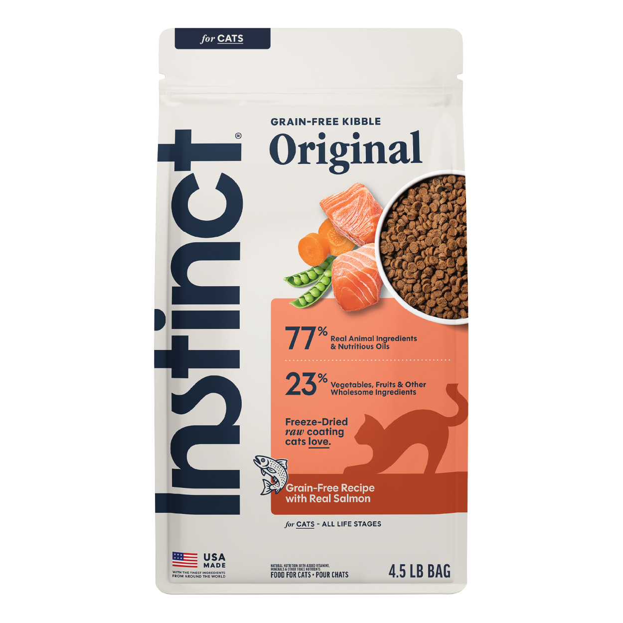Instinct 本能 Original 經典全貓用乾糧-三文魚 (4.5lb)