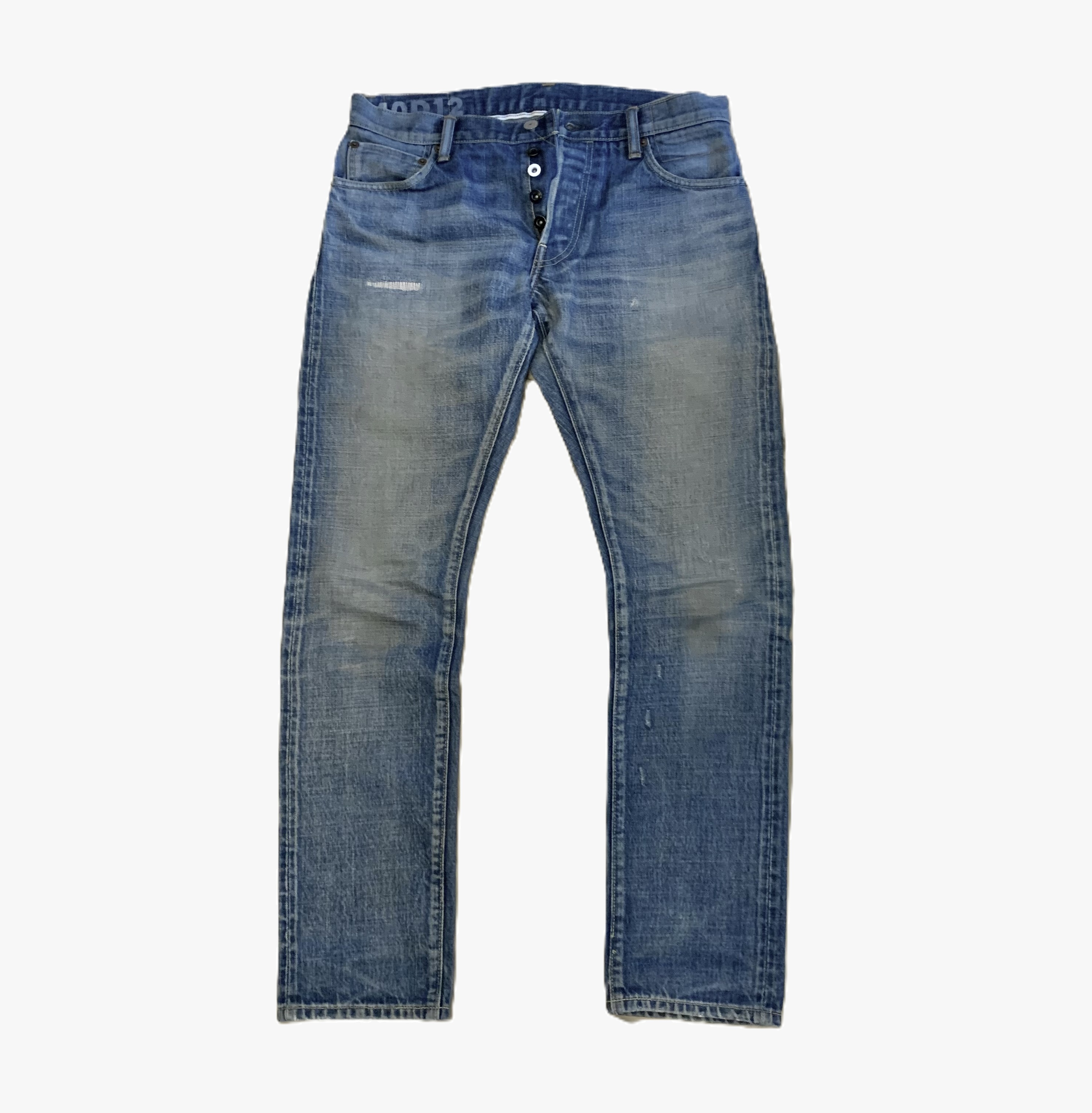 VISVIM SOCIAL SCULPTURE 10 DAMAGED-12 JEANS (( CONDITION: A )) 中古美品 - SIZE 32 PRE ORDER ITEM (預訂中)