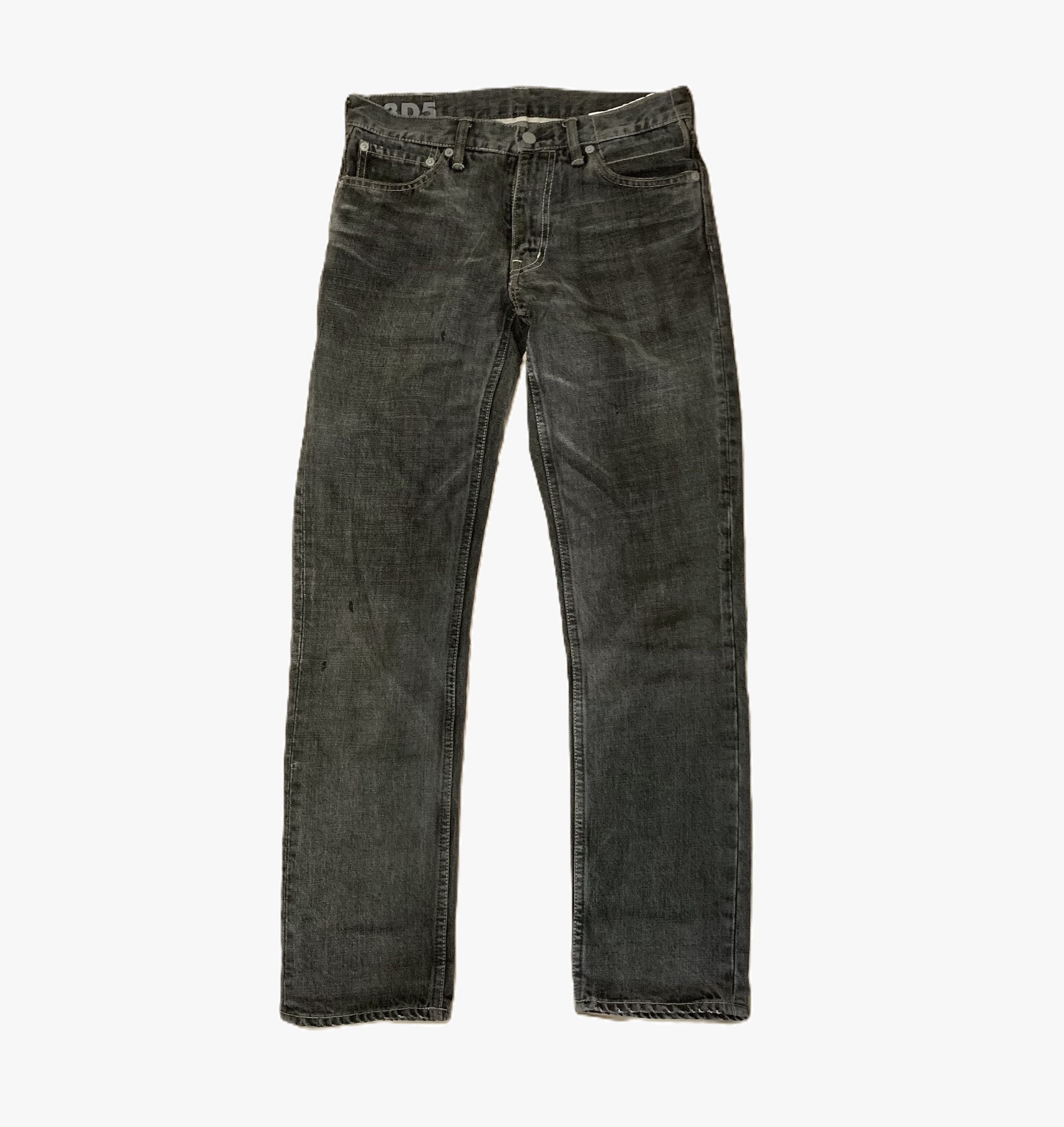 VISVIM SOCIAL SCULPTURE 03 BLACK DAMAGED-5 JEANS (( CONDITION: A )) 中古美品 - SIZE 30 PRE ORDER ITEM (預訂中)