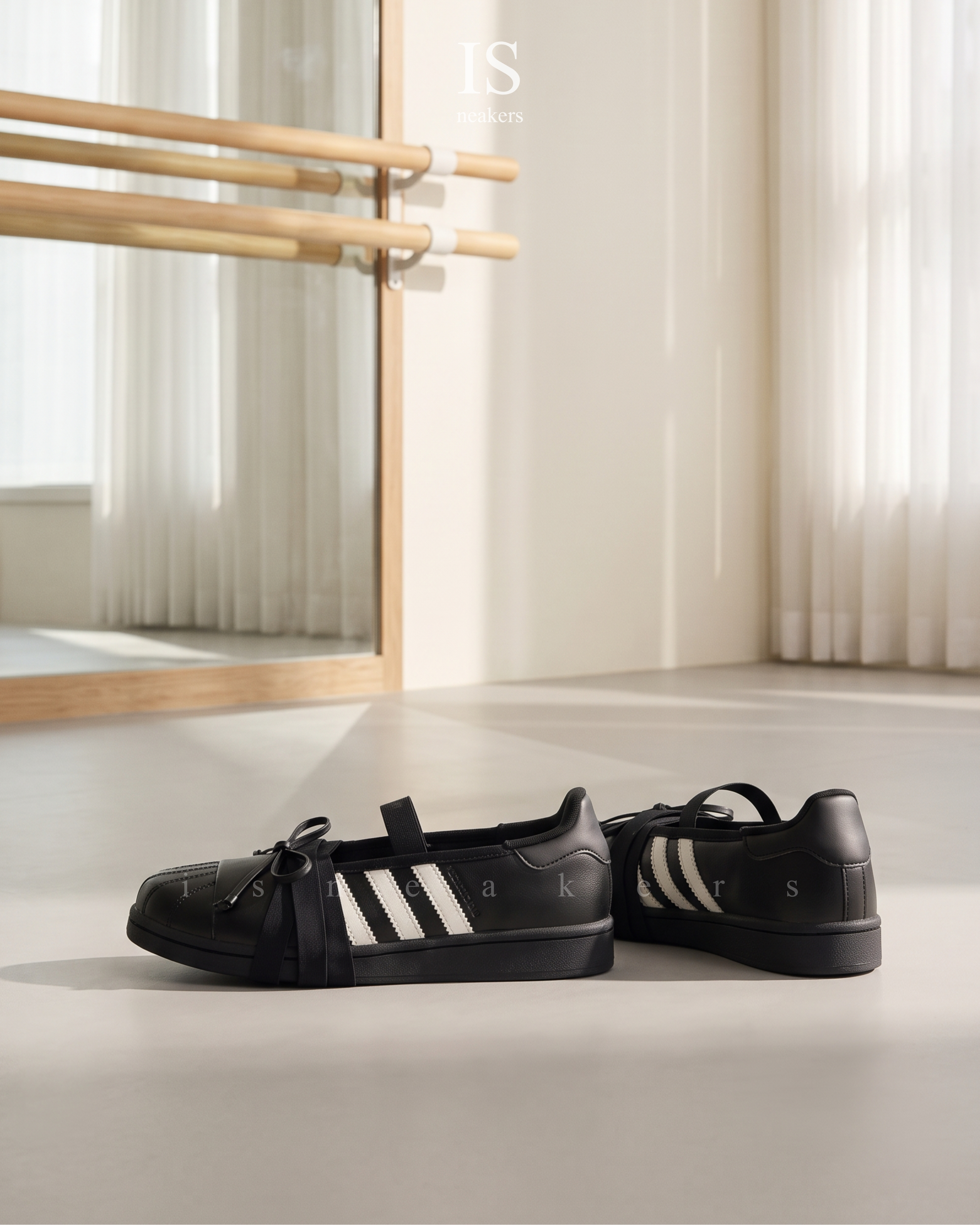 iSNEAKERS｜Jennie x Adidas Originals Superstar Sq Ballet "Black" 黑色 瑪莉珍鞋 芭蕾舞鞋 LB3787