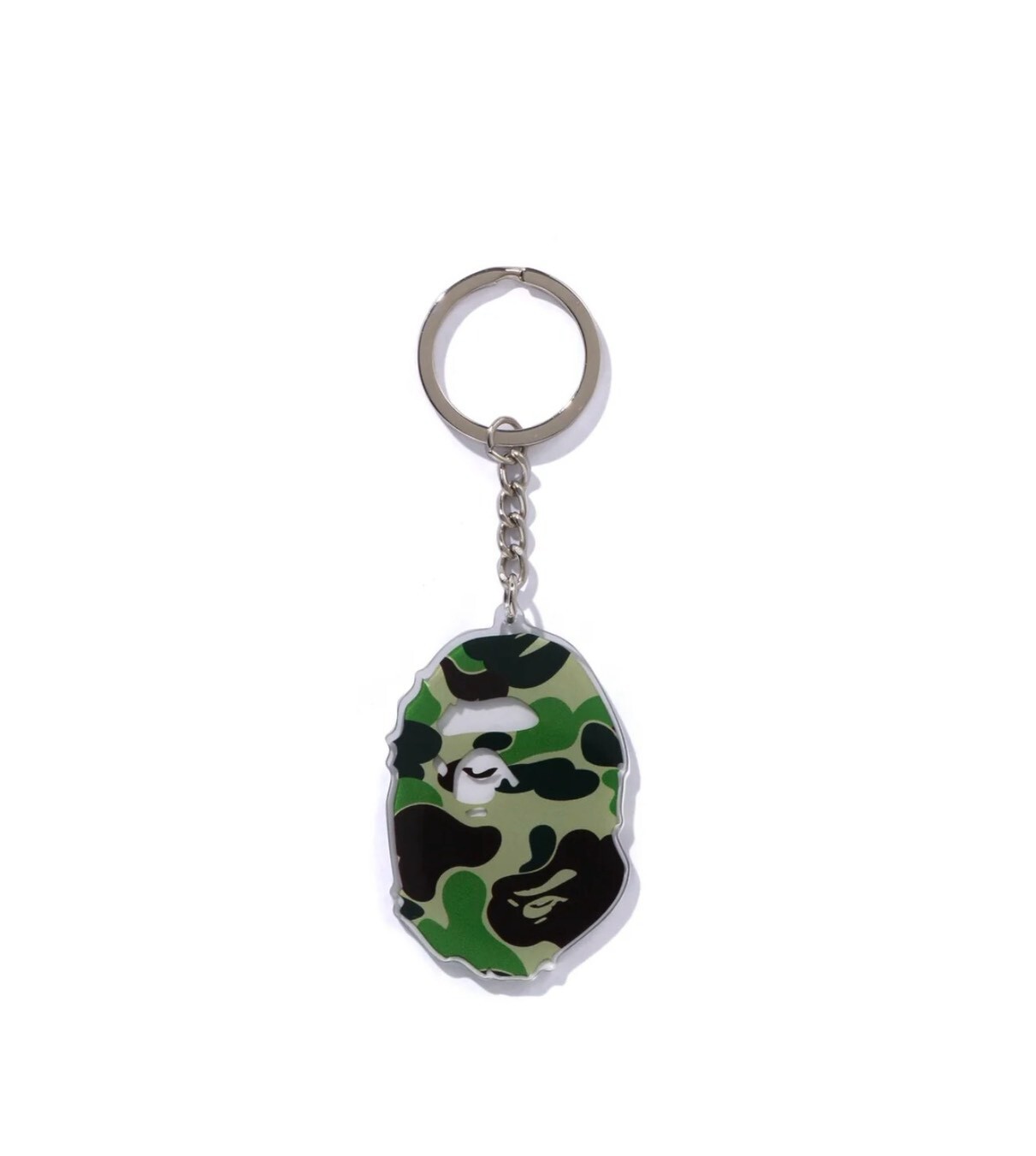 BAPE ABC CAMO APE HEAD ACRYLIC KEYCHAIN  猿人頭 迷彩 鑰匙圈