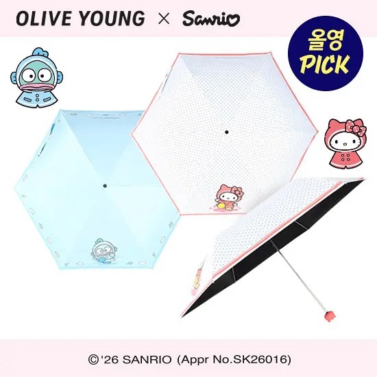 OLIVE YOUNG x Sanrio - UV-blocking Umbrella