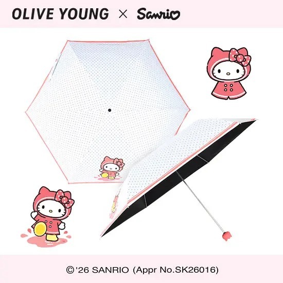 OLIVE YOUNG x Sanrio - UV-blocking Umbrella