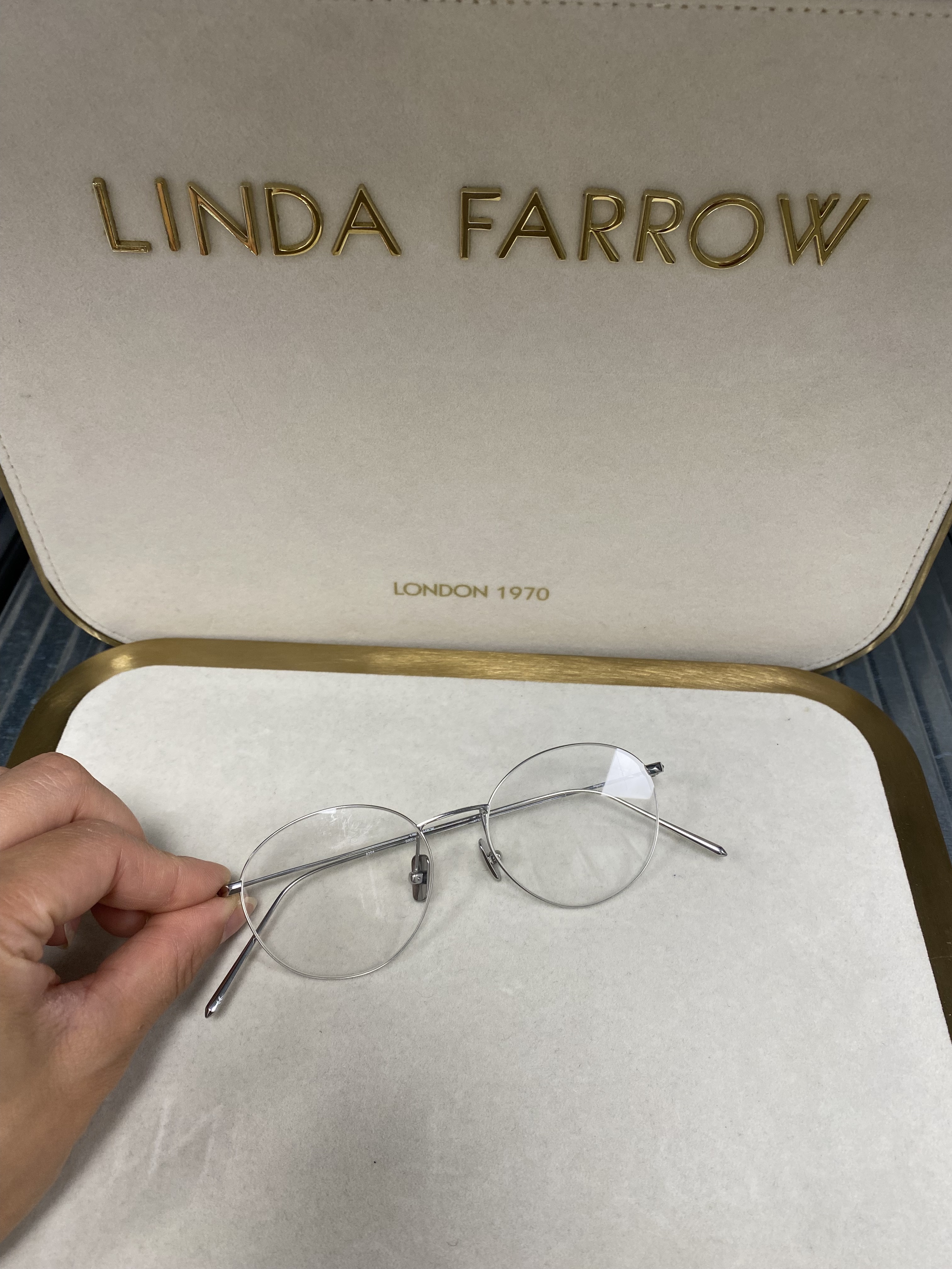 Linda Farrow 33 silver rose gold