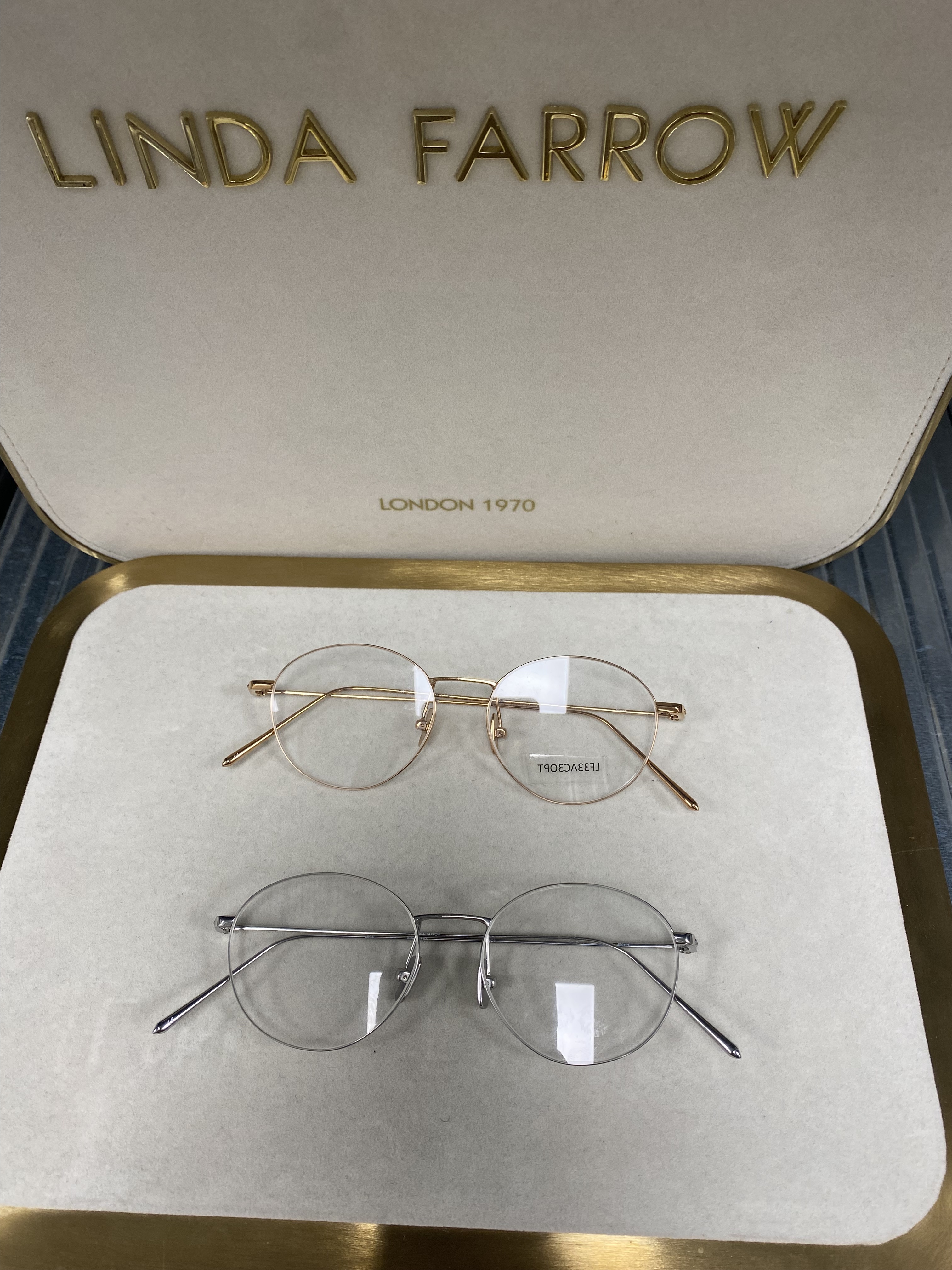 Linda Farrow 33 silver rose gold
