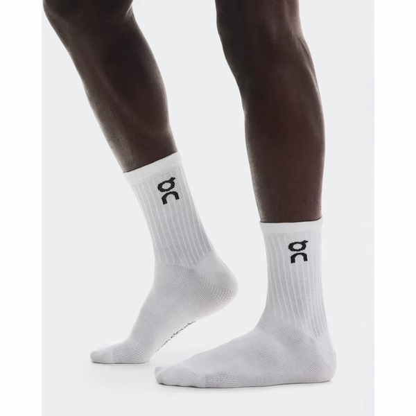 On Logo Sock High 3p ON2UF10310069 昂跑 高筒日著襪 三件組 休閒 白