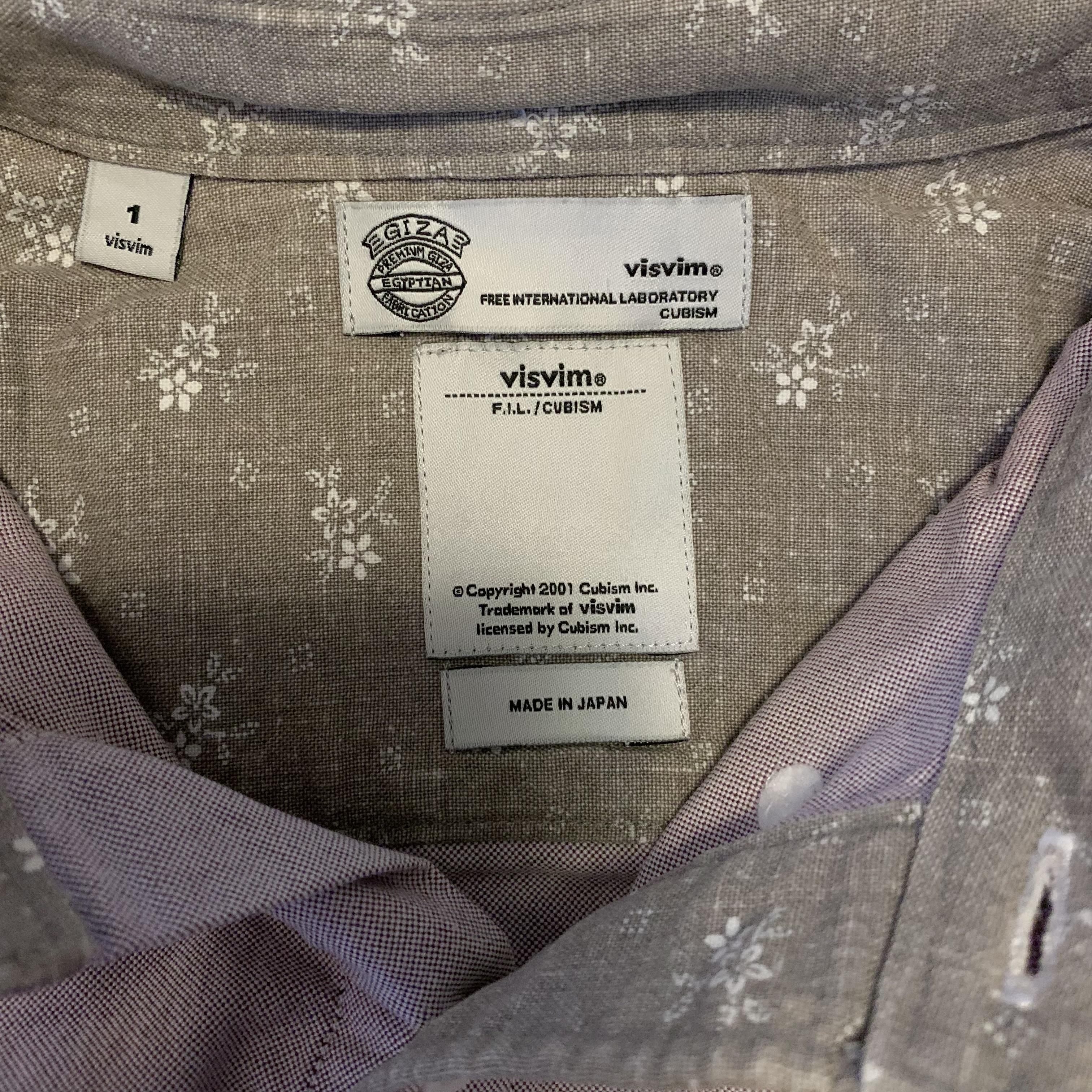 VISVIM V+V OXFORD PIZI SHIRT L/S (GIZA) (( CONDITION: A )) 中古美品 - LT.PURPLE SIZE 1 PRE ORDER ITEM (預訂中)