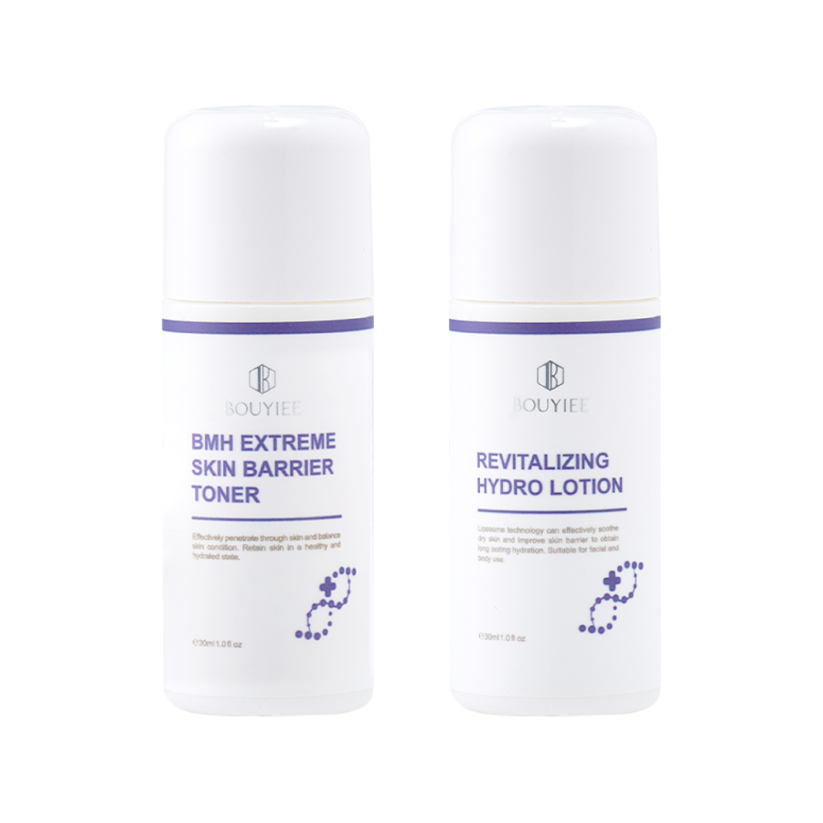BMH超能益膚水30ml與微脂囊益膚保濕精華乳30ml