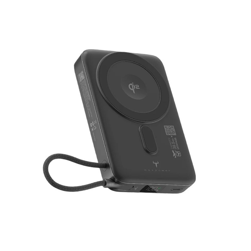 Maxpower GQ580S+ 10000mAh Qi2 Magnetic Wireless Power Bank (CCC + QR Code)