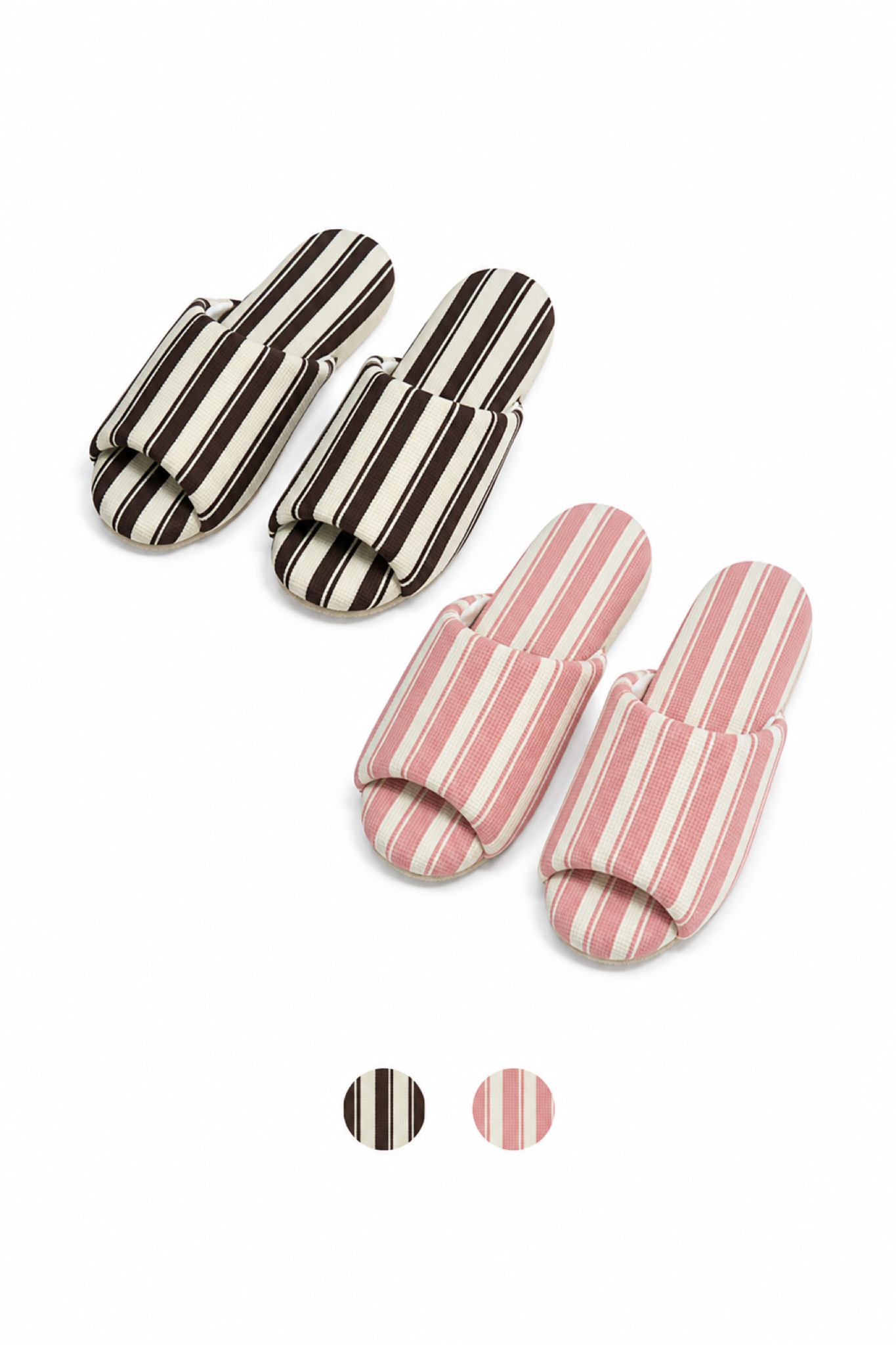 Stripe 條紋棉麻拖鞋