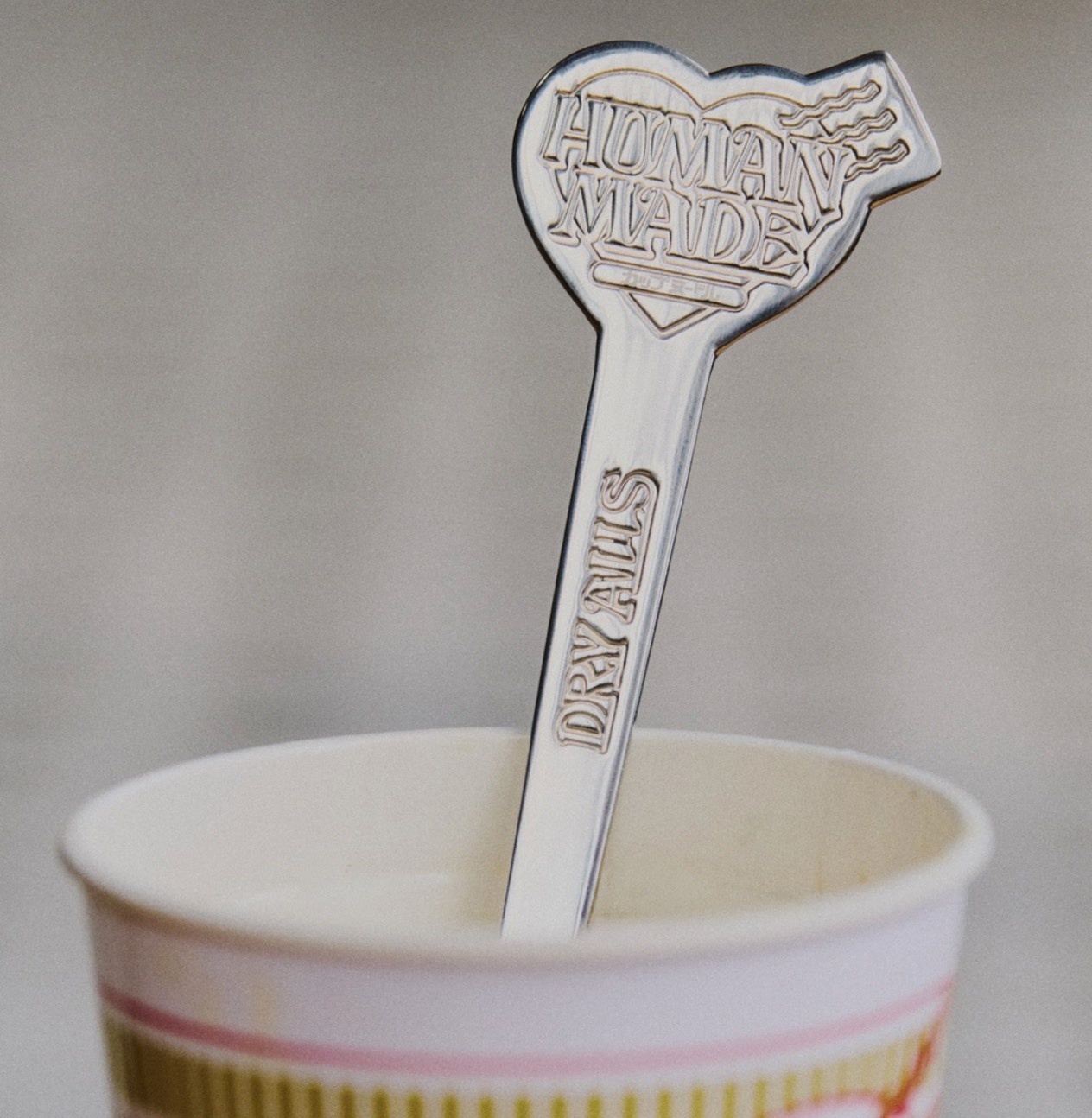 預購┃HUMAN MADE CUP NOODLE FORK 亮面 愛心 心形 叉子 不鏽鋼 日清泡麵