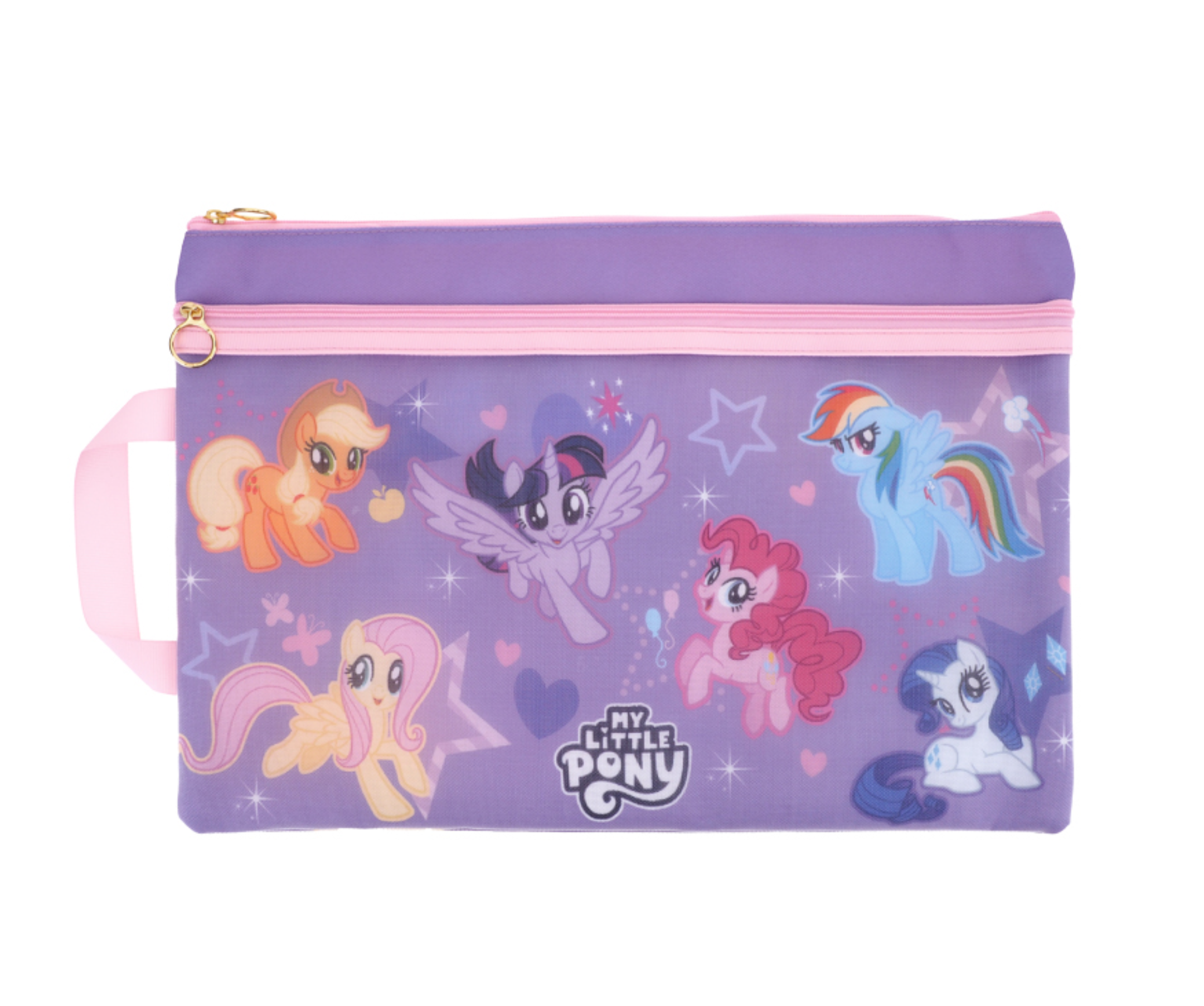 My Little Pony F4雙拉鍊布文件袋連手挽 MLP-7297-1