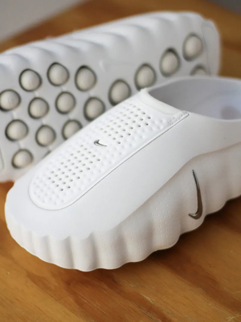 NIKE MIND 001 全白 白銀 銀勾 賽前穆勒鞋 拖鞋 新科技 機能性 獨立泡棉 激發感官 女鞋 HQ4309-101