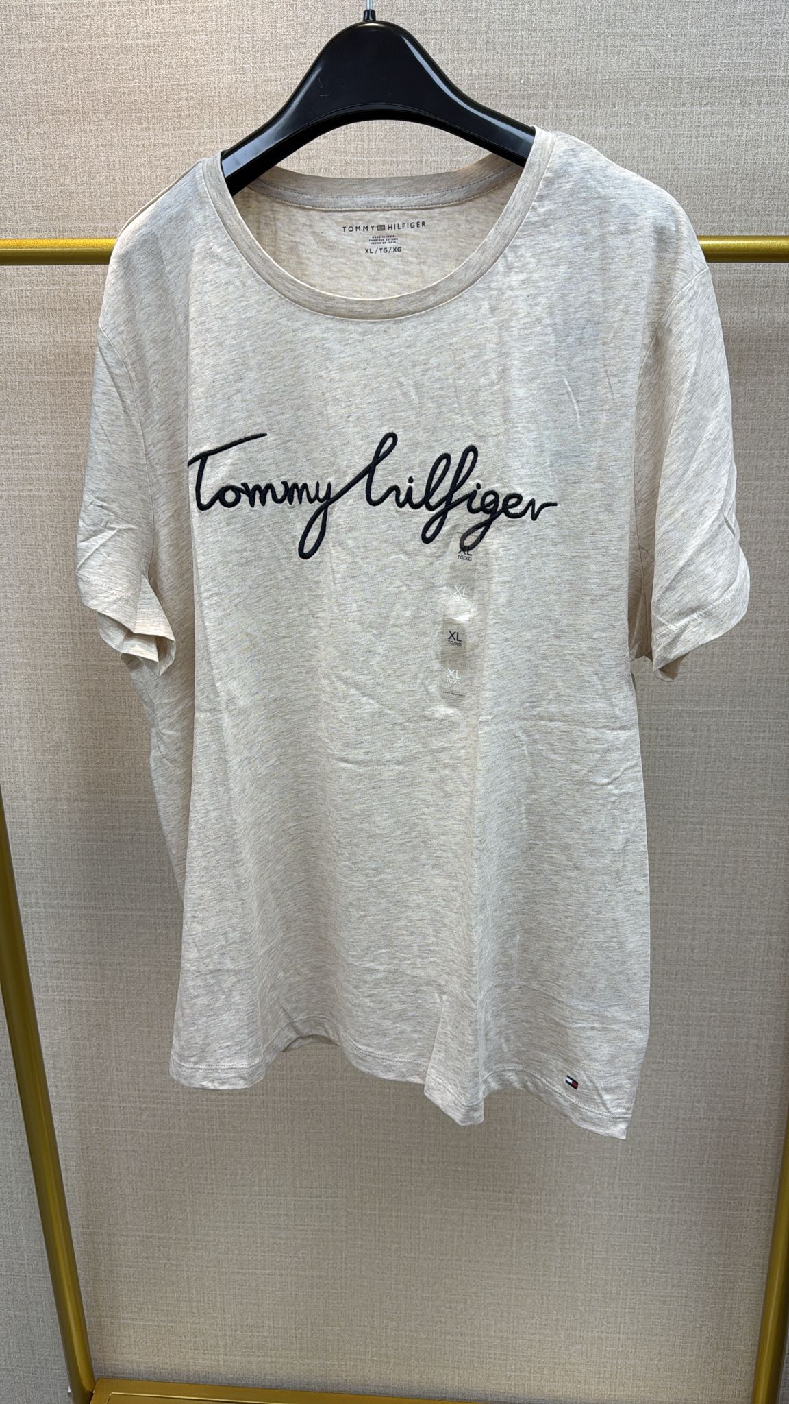 LYS02479 Tommy Hilfiger 潦草Logo Tee - XL碼