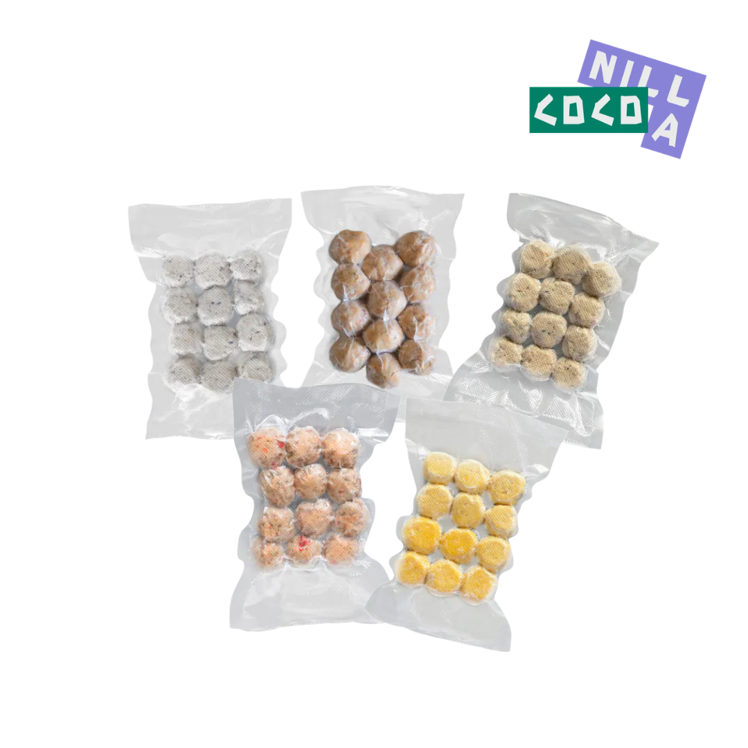 coconilla's 冷凍鮮食肉丸/肉腸囤貨組 買30送4