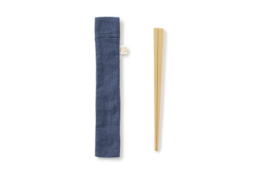 中川政七商店 - 不易沾黏飯粒便當竹筷 / 深藍