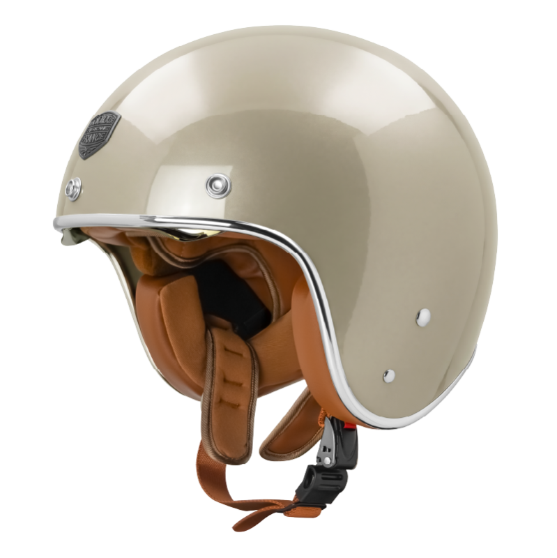 ASTONE SP7A 素色 松果棕 多層膜內墨片 排齒扣復古帽 3/4罩 安全帽