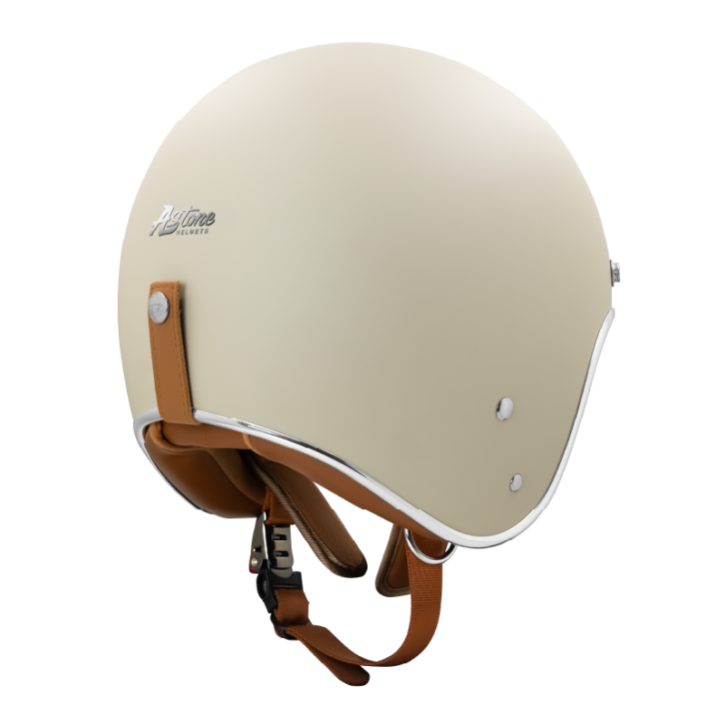 ASTONE SP7A 素色 平卡其 多層膜內墨片 排齒扣復古帽 3/4罩 安全帽