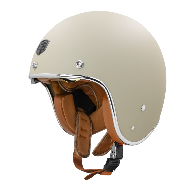 ASTONE SP7A 素色 平卡其 多層膜內墨片 排齒扣復古帽 3/4罩 安全帽
