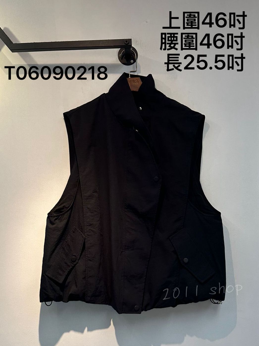 出口日本企領泡泡背心外套  上圍46吋 腰圍46吋  長25.5吋  T06090218