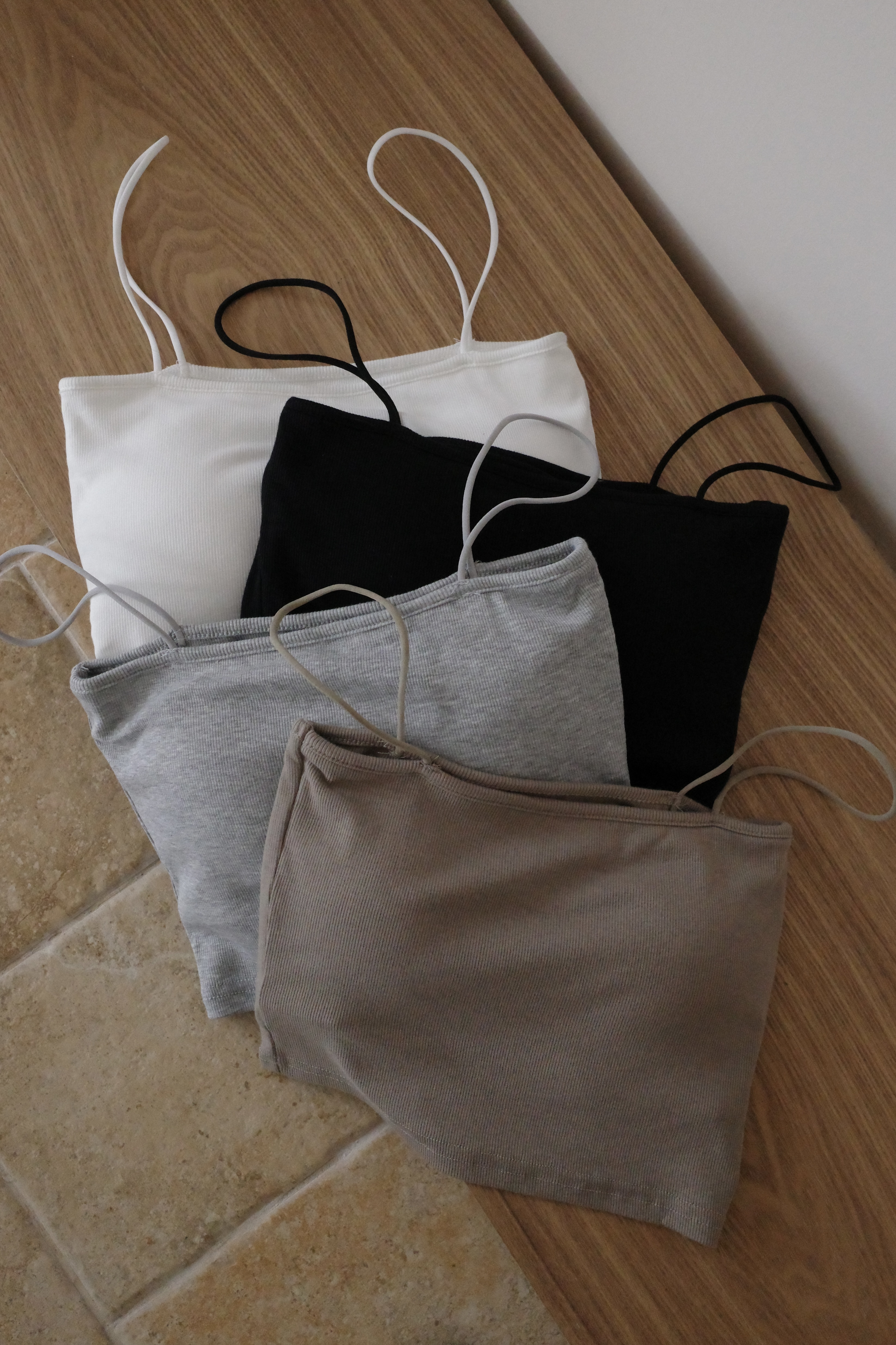 漣漪輪廓木耳邊開衫bra top 兩件套（ 4 colors )