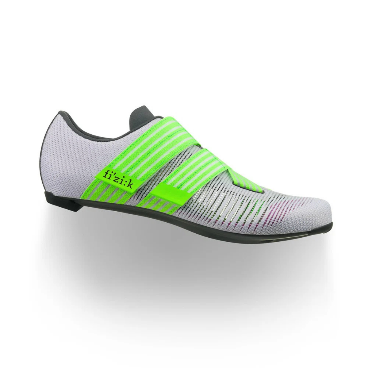 【FIZIK】 Vento Powerstrap Aeroweave 公路車卡鞋 / 螢光綠