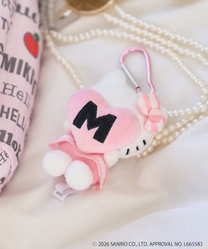 🇯🇵 SANRIO X 藤本美貴 X Freak's Store 三麗鷗 春夏限定 Hello Kitty 字母M 愛心捉迷藏 吊飾 鑰匙圈 / 預購