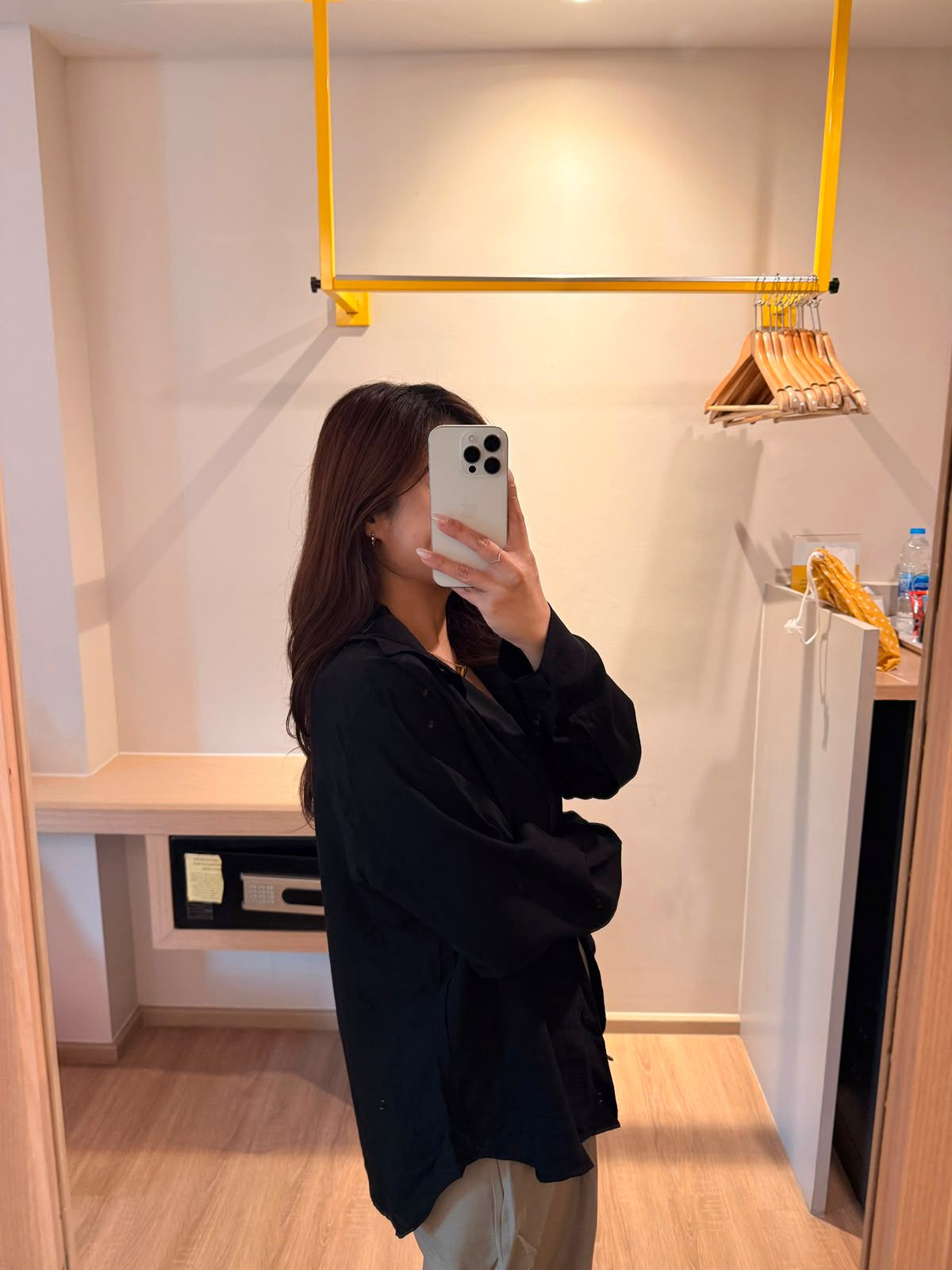 滑身百搭恤衫 (黑色)