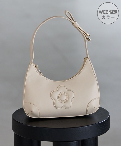 MARY QUANT x VIS / Daisy Handle Ribbon One Shoulder Bag