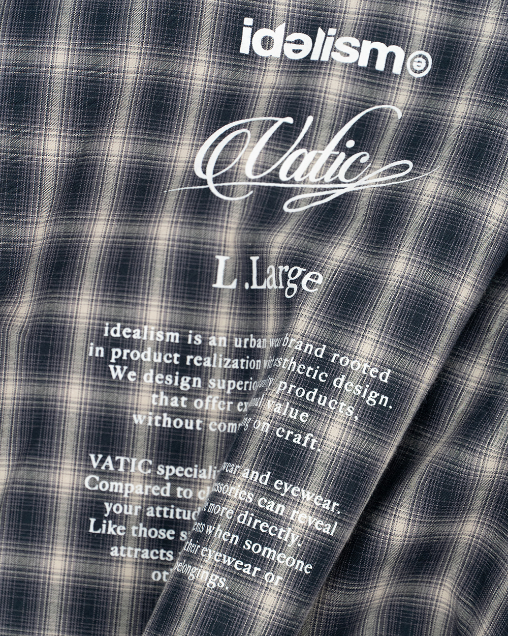 idealism × Vatic 異紋拼接長袖襯衫｜IDVT Raw Edge Shirt（26SS）
